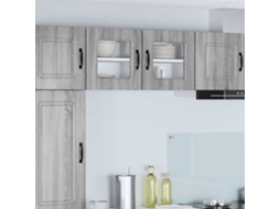 Vidaxl Painel De Lava-louça Kalmar 2 Unid. Cinza Sonoma