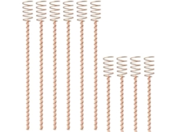 Conjunto De 10 Estacas De Cobre De 34 Cm Para Eletrocultura De Plantas, Antenas De Gokoco (13,5 Polegadas)