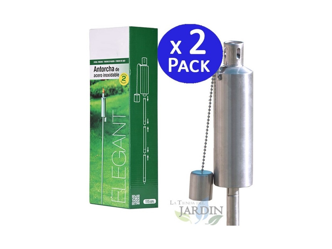 Antorcha Acero Inoxidable elegant 115 cm (Pack 2) SUINGA