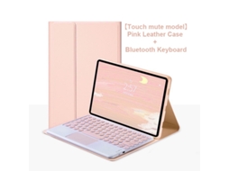 Capa Com Teclado Para Tablet Lurelia, Compatível Com Lenovo Xiaoxin Pad Pro 12,7" 2023, Rosa, Teclado Bluetooth
