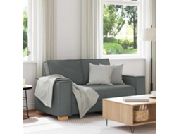 Vidaxl Sofá De 2 Lugares Cinza Escuro 160x78x84 Cm Tecido
