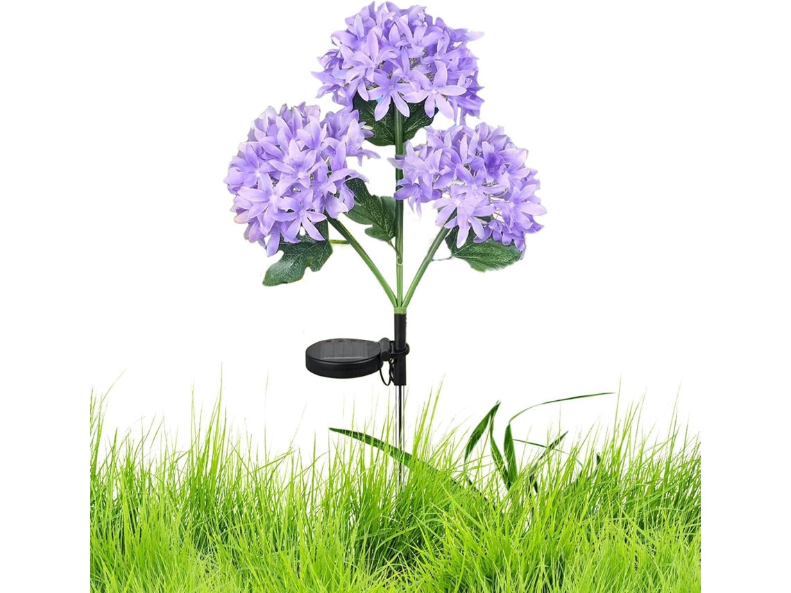 Luminária De Jardim À Prova D'água Em Formato Flores Para Uso Externo