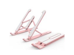 Suporte Para Portátil Com Altura Ajustável E Dobrável, Computadores De 11 A 15,6 Polegadas (rosa) Czhhmart