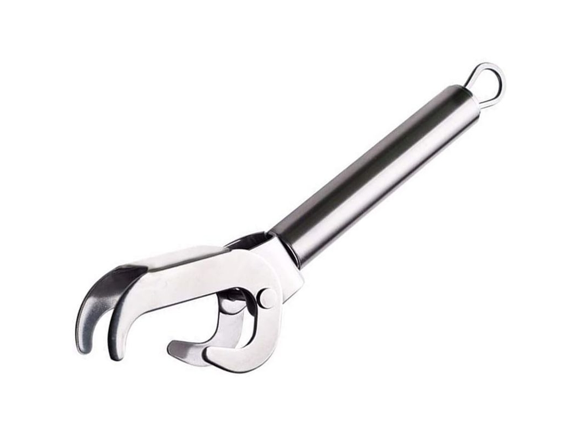 Pinça anti-quente de aço inoxidável para pratos e tigelas ferramenta de cozinha multifuncional antiderrapante
