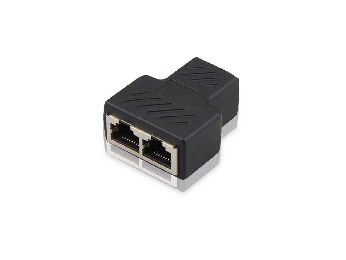 Cabo De Rede Blindado Cat5e Rj45 Com Três Conectores, Extensão Um Ou Dois Conectores.-aquaforge
