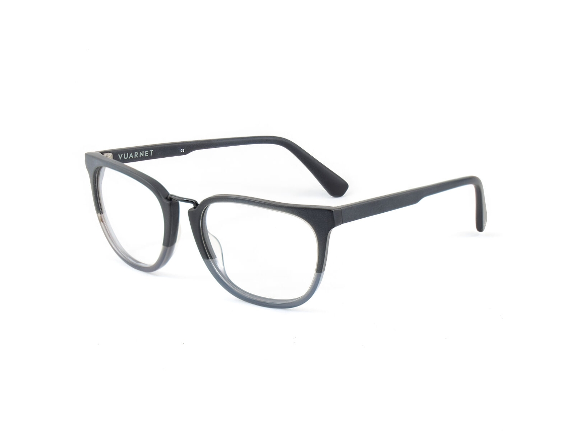 Armação de óculos unissex Vuarnet VL16240002 (preta - acetato - 145 mm - Ø 53 mm)