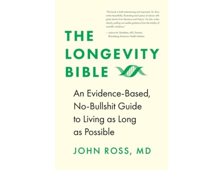 Livro The Longevity Bible de John Ross (Inglês)