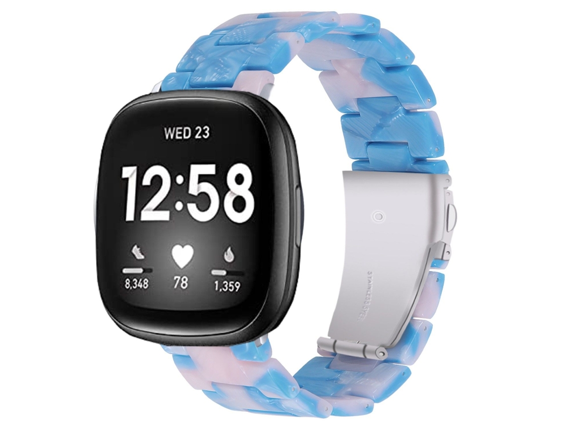 Bracelete Resina Premium para Fitbit by Google Versa 2 Aqua