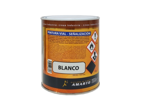 Pintura Señalizacion Vial Blanca 750 Ml AMARTO