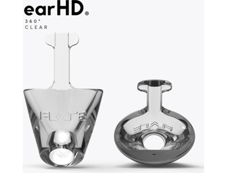Earhd360 Transparente Áudio Flare Um Pequeno Tampão para Os Ouvidos Que Reduz O Estresse Aumenta a Qualidade Do Som FLARE AUDIO