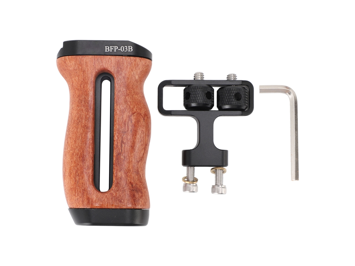 Camera Cage Side Handle Grip 1/4 Inch Screw Mount Chute Structure Ergonomic Design Camera Cage Handle LAXISCREED