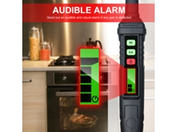 Habotest Detector de Fuga de Gás Portátil com Alarme Audível e Visual para Gases Combustíveis Propano Metano Gás Natural