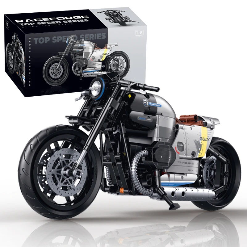 (508 Peças) Novo Conjunto De Blocos De Montar Para Motocicleta - Tecnologia Moc - Modelo De Motocicleta Em Escala 1:8