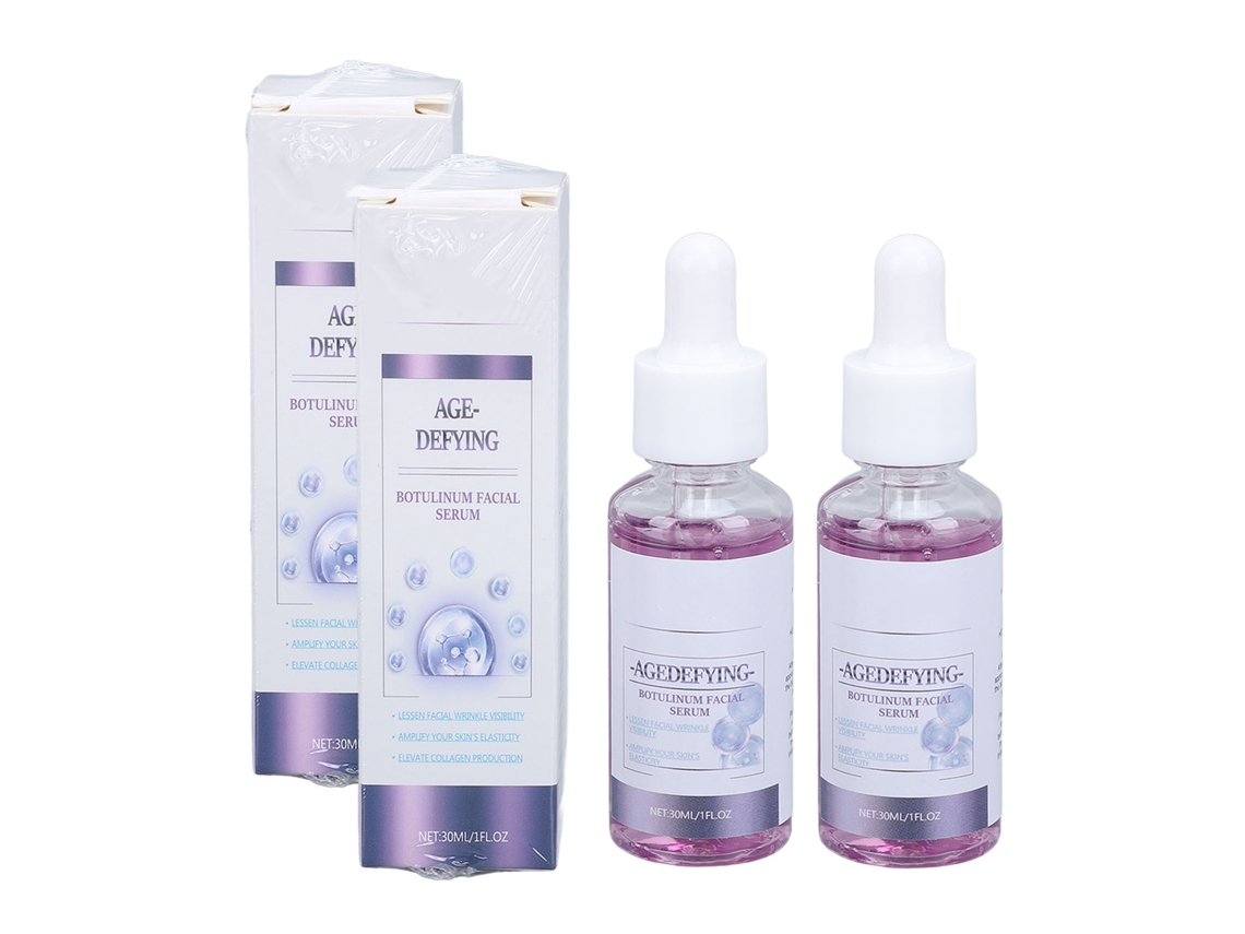 2pcs Sérum Facial Vitamina B3 30ml Antienvelhecimento Iluminador Reduz Rugas Hidrata A Pele