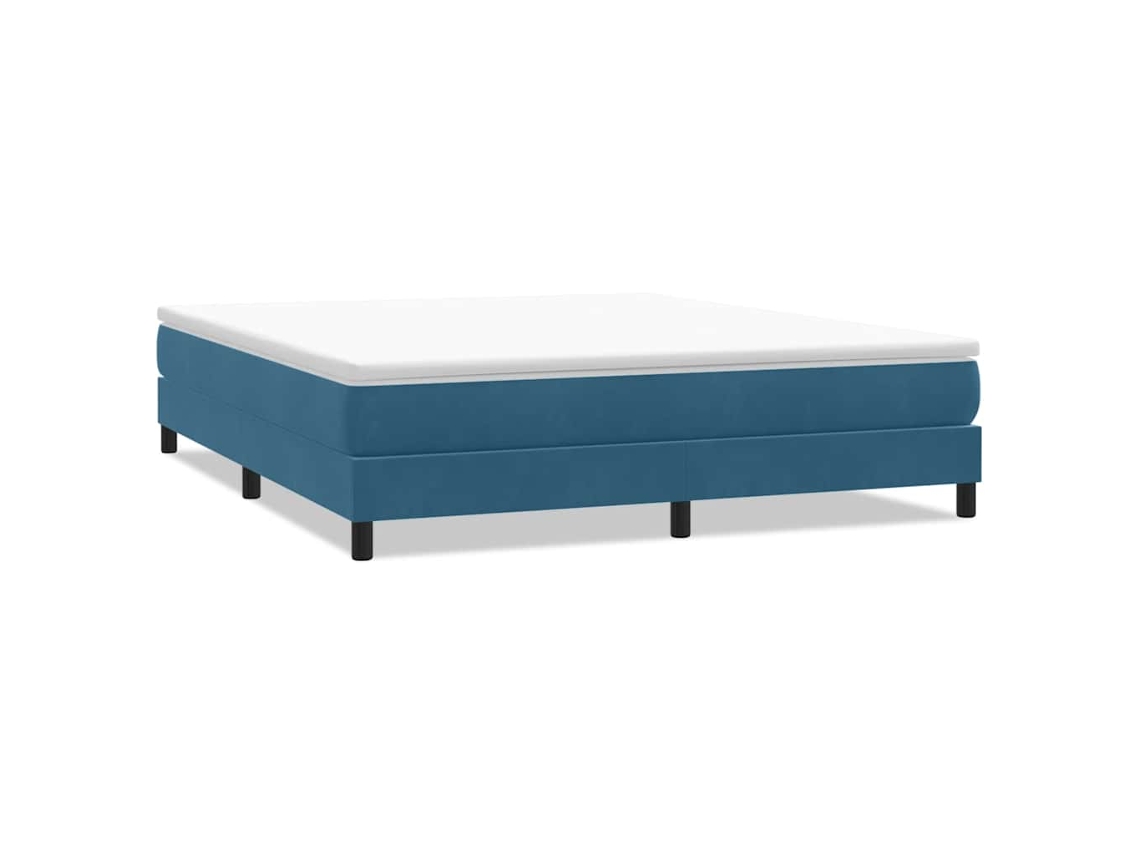Box Spring Bed, Box Spring Beds Vidaxl Azul Veludo (180 X 210 Cm)