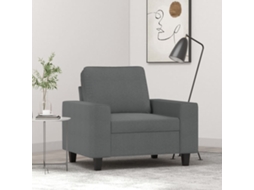 Vidaxl Poltrona 60 Cm Tecido Cinzento-escuro