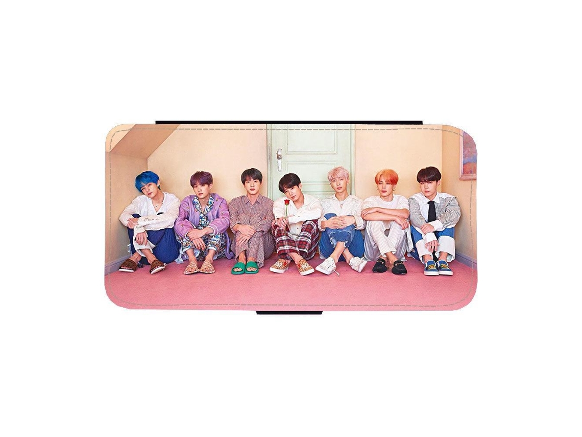 Capa Flip Para Iphone 17 Pro Max Com Estampa Do Bts Bangtan Boys (2019)