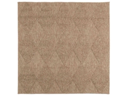 Vidaxl Tapetes De Área Quadrado Agira Natural 240 X 240 Cm Poliéster