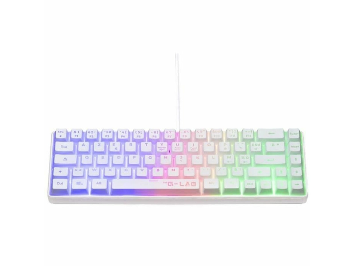 Teclado Bluetooth THE G-LAB Azerty Francês Branco