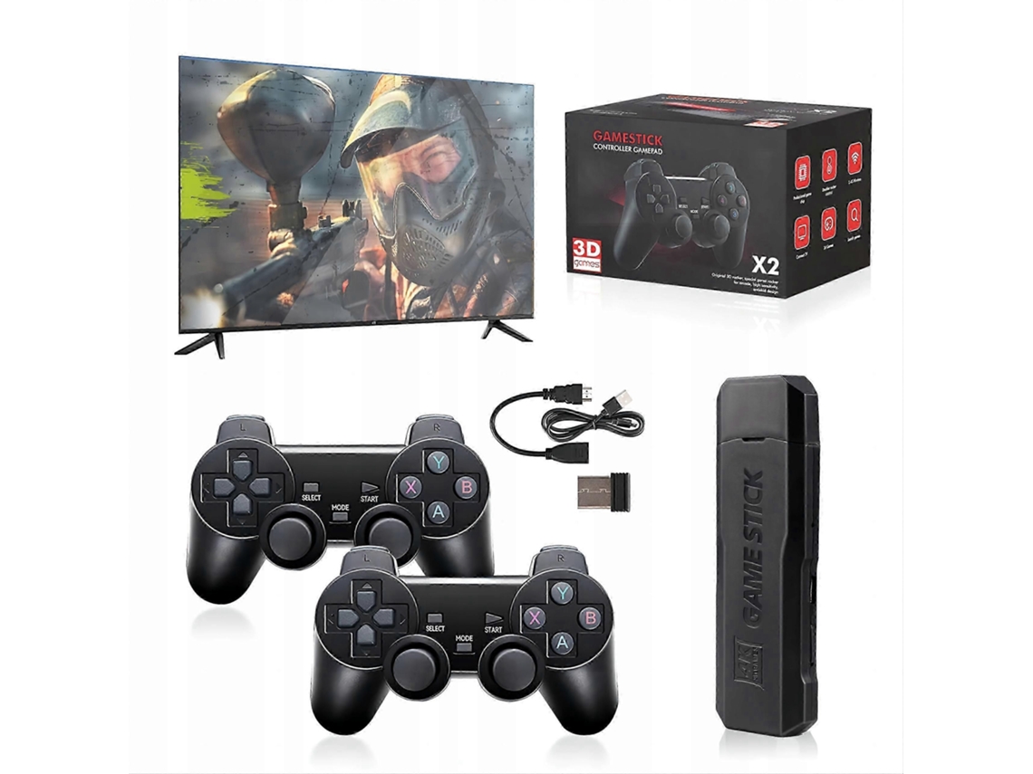 Console Sem Fio GOKOCO 2026 X2 com 37.000 Jogos, 64 Gb, HDMI.