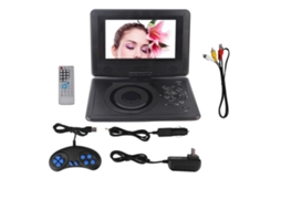 Aetheria reprodutor Dvd Portátil de Tela Lcd 9" para Carro com Tv, Rádio Fm e Controle de Jogo