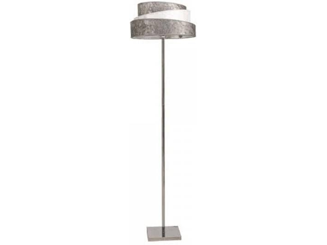 Candeeiro de Pé FABRILAMP Colonia (Prata - E27 - 60 W - Metal)