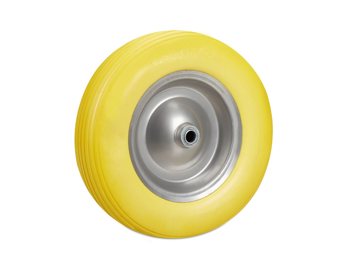 Roda Pu Maciça Para Carrinho De Mão 4.80/4.00-8 Antifuro