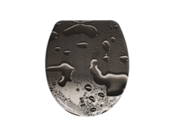 Assento Oval Homseat Em Duroplaste Com Fecho Suave, Acabamento Gotas De Água.