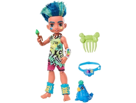 Boneca De Moda Pré-histórica Com Animal De Estimação Dinossauro Slate One Size Multicolour