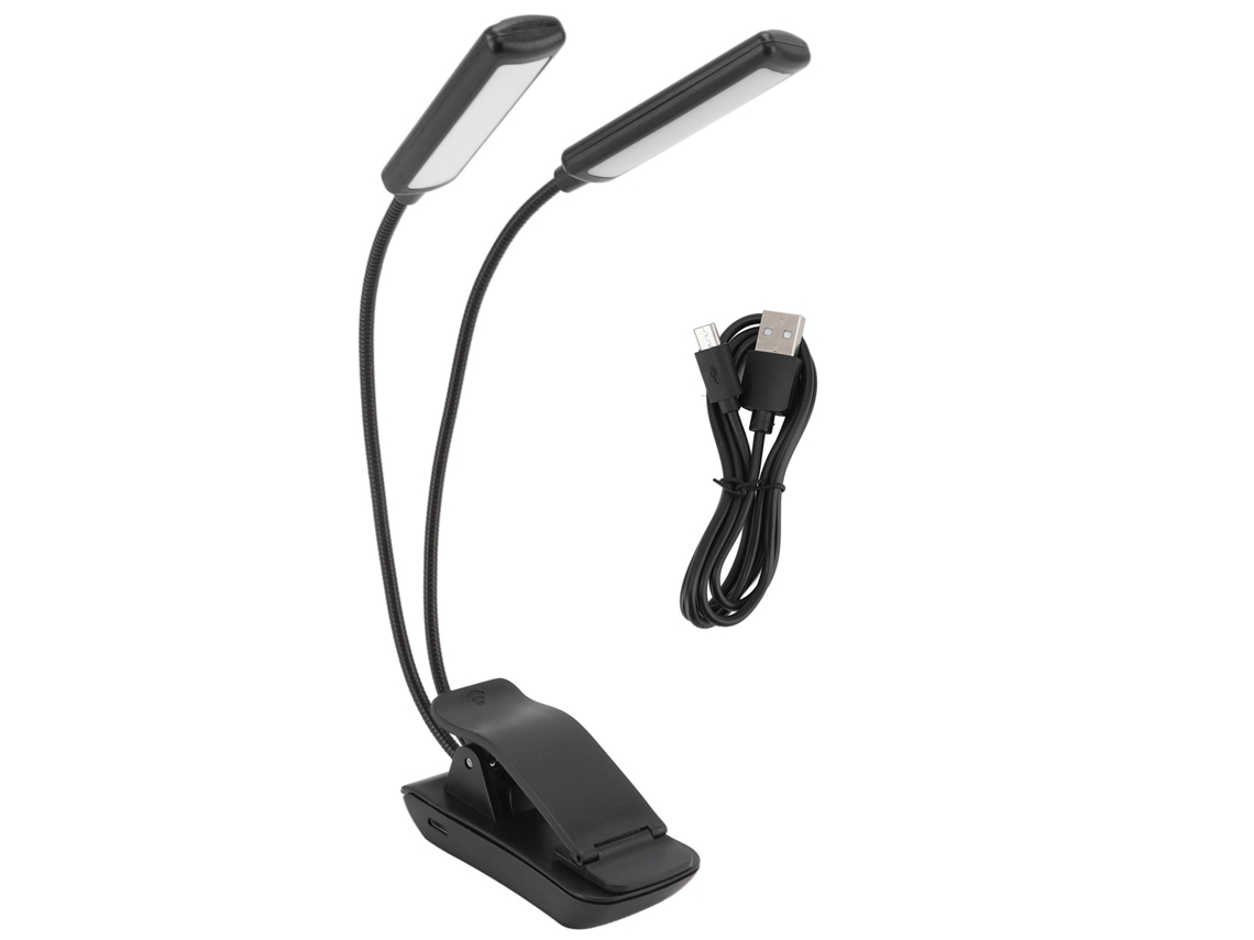 Lâmpada de Leitura Led Clip On Recarregável Usb com 360° Gooseneck | S/MARCA