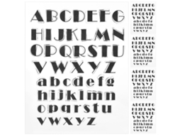 5 Peças De Selos Transparentes Tpr Letras Do Alfabeto Inglês Para Diário Scrapbooking Ferramentas Diy T1766