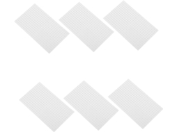 6 Folhas De Adesivos Prateados Com Microespelhos De 5 Mm