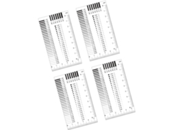 Ferramenta poderosa para comparar fissuras em laminados duplos. Meça as faces das placas usando as superfícies de junção.