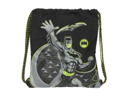 Mochila Batman Game Over com cordão preta 35 X 40 X 1 cm