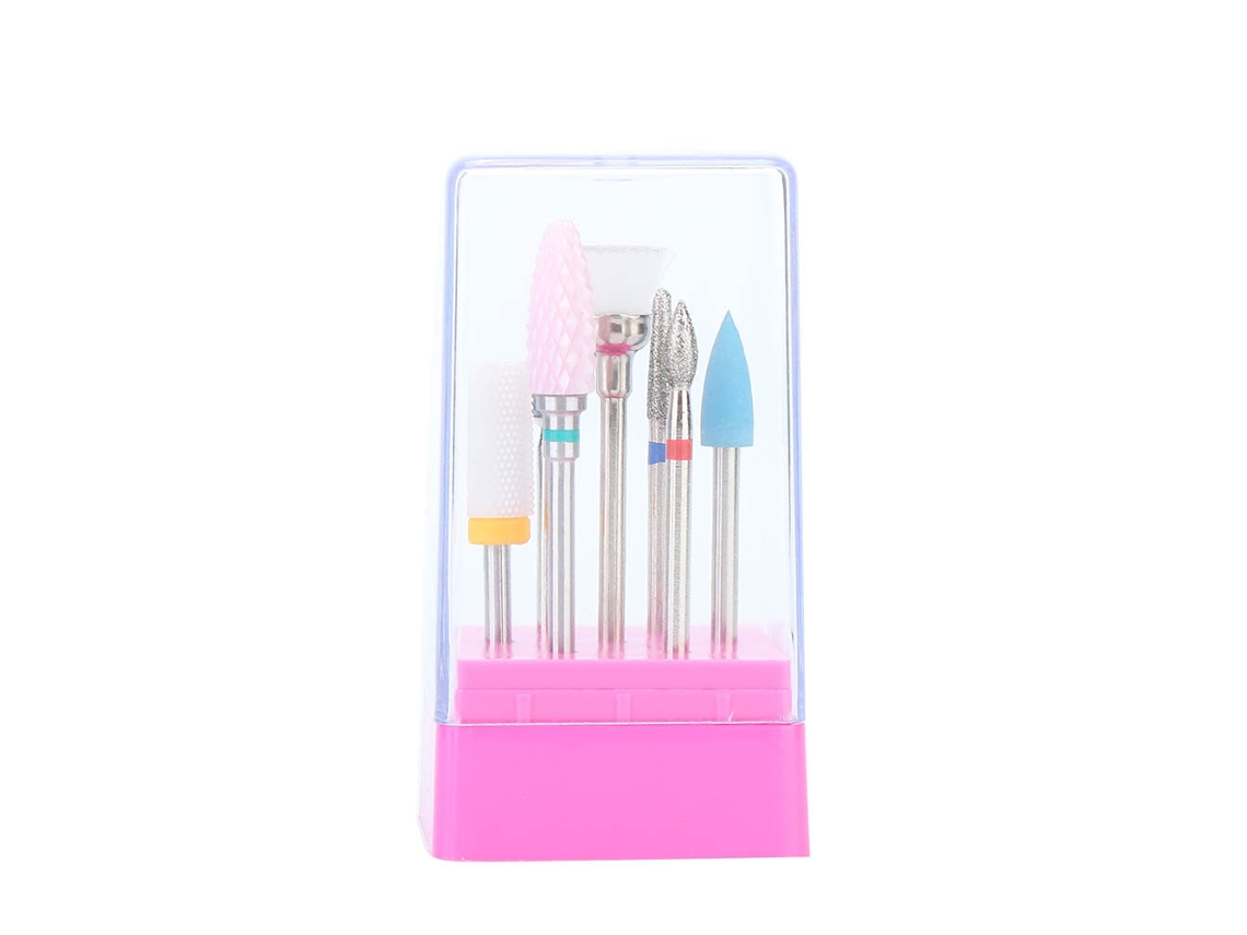 7pcs Cabeças De Esmerilhamento Para Unhas Profissionais Tz-03 Remoção De Pele Morta Polimento Acessório Para Lixadeira De Unhas
