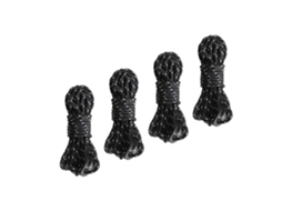 Conjunto de 4 Cordas Fixação para Barraca com Ajustador AQUAFORGE
