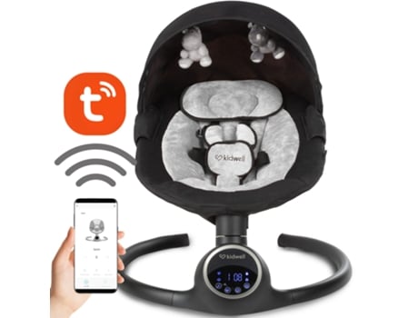 Espreguiçadeira 2 Em 1 Reve Preto/prata Kidwell