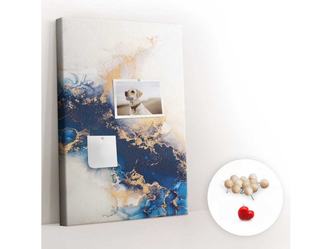 Painel De Cortiça Para Parede Abstração De Mármore Para A Sala De Estar Espelharte (40x60 Cm)