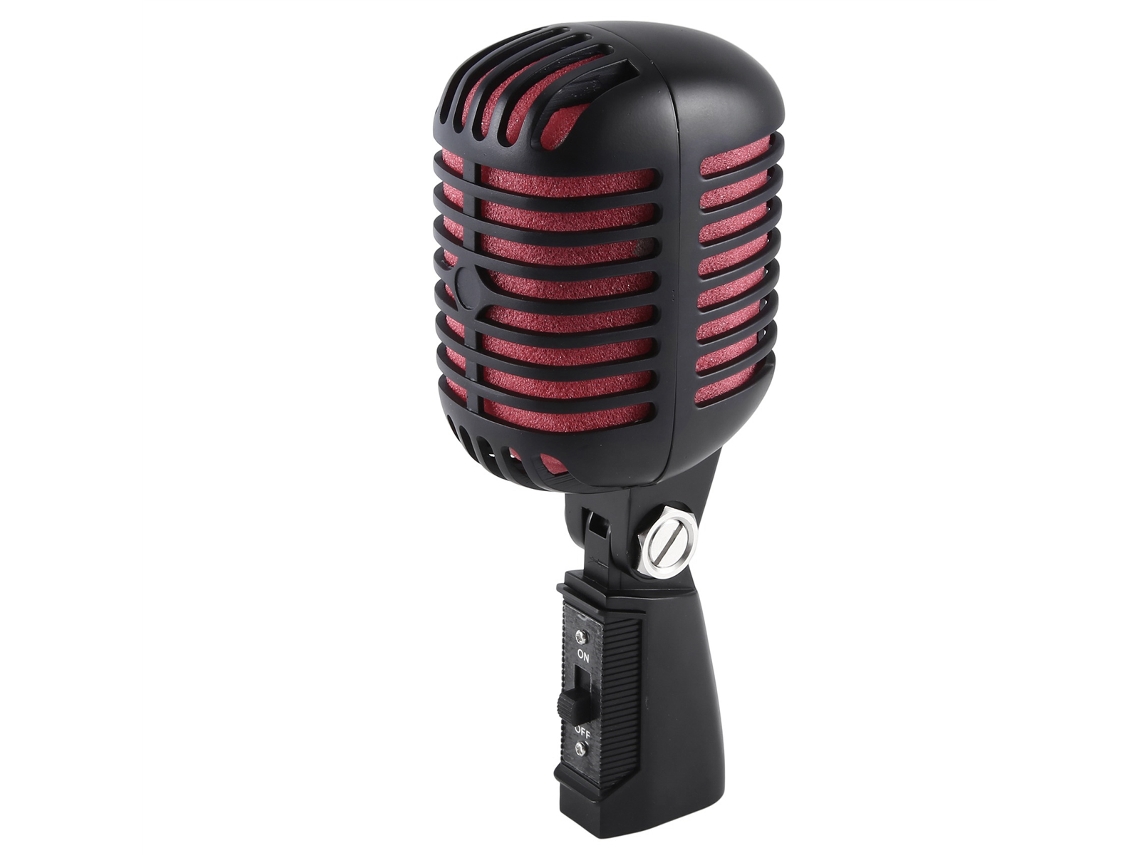 Microfone Vocal Clássico Retrô MDUG com Estrutura Metálica