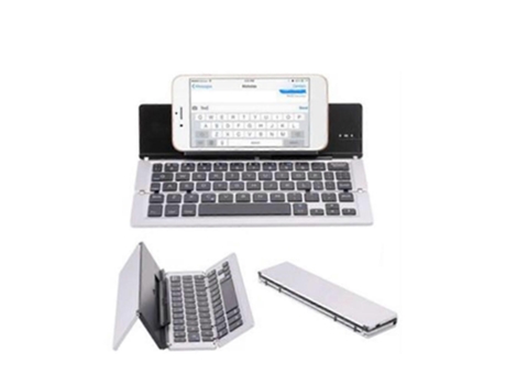 Bluetooth Folding Wireless Keyboard For Mobile Phone Tablet Computer Aluminum Alloy Keyboard Efdafss