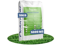 Relva Microclover Semente de Trevo Pura 10 Kg para 5000 M2 ORGANIFER