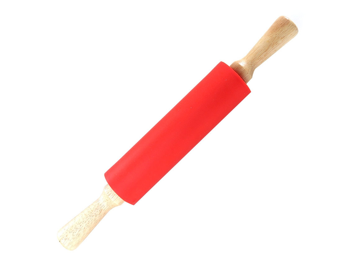 Roleiro de Silicone Antiaderente LAXISCREED com Cabo de Madeira