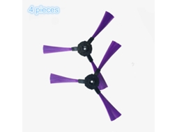 4 peças/lote robô escova lateral para iseelife pro1 pro1s pro2s aspirador de pó robótico peças acessórios aspirador robótico