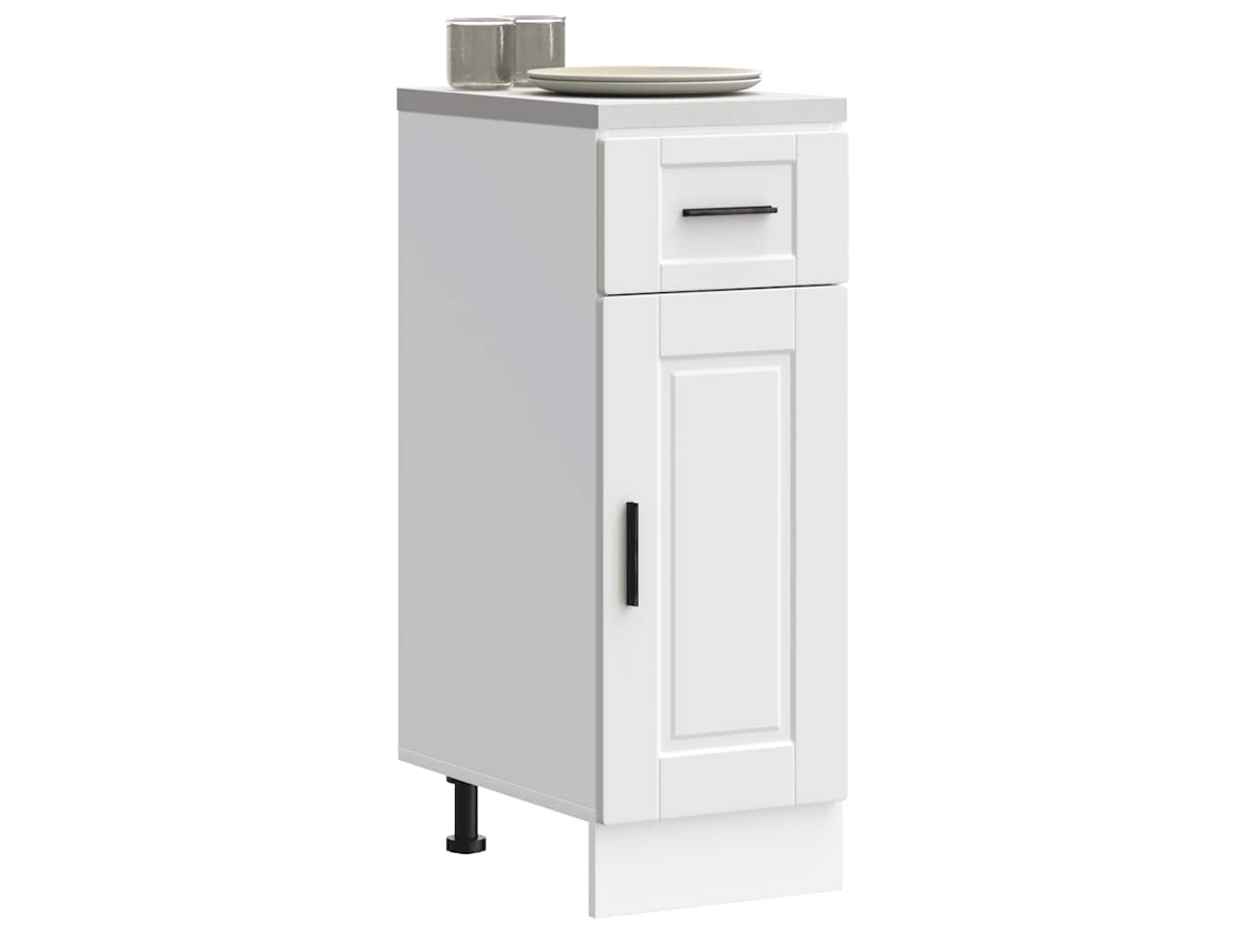 Vidaxl Armário Base De Cozinha Porto Derivados De Madeira Branco