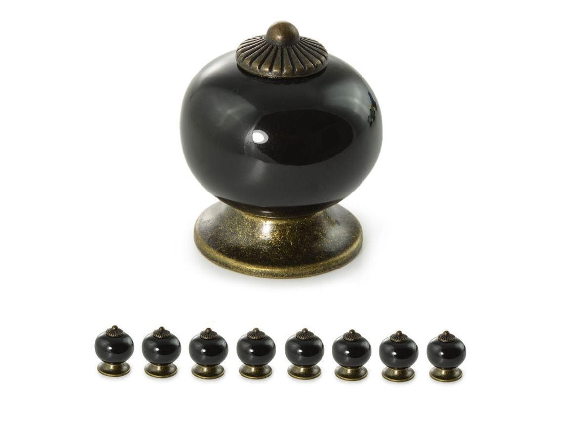8 Perillas De Cerámica Para Muebles, Estilo Vintage Rústico, Perillas De Cajón, Diámetro De 34mm