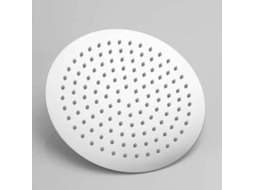Cabeça De Chuveiro De Aço Inox 20cm Redonda Universal, Rotação 360°, Inclinação 30°, Fácil Instalação