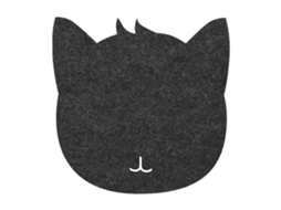 Mouse Pad (antiestático, Proibido A Poeira) Mouse Pad De Feltro De Gato (cinza Escuro)