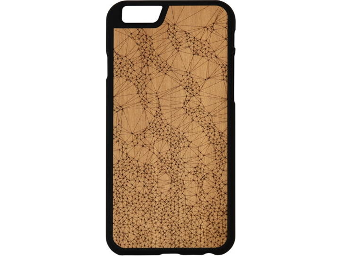 Capa iPhone 6, 6s, 7, 8 G-CODE Generative Delaunay Castanho