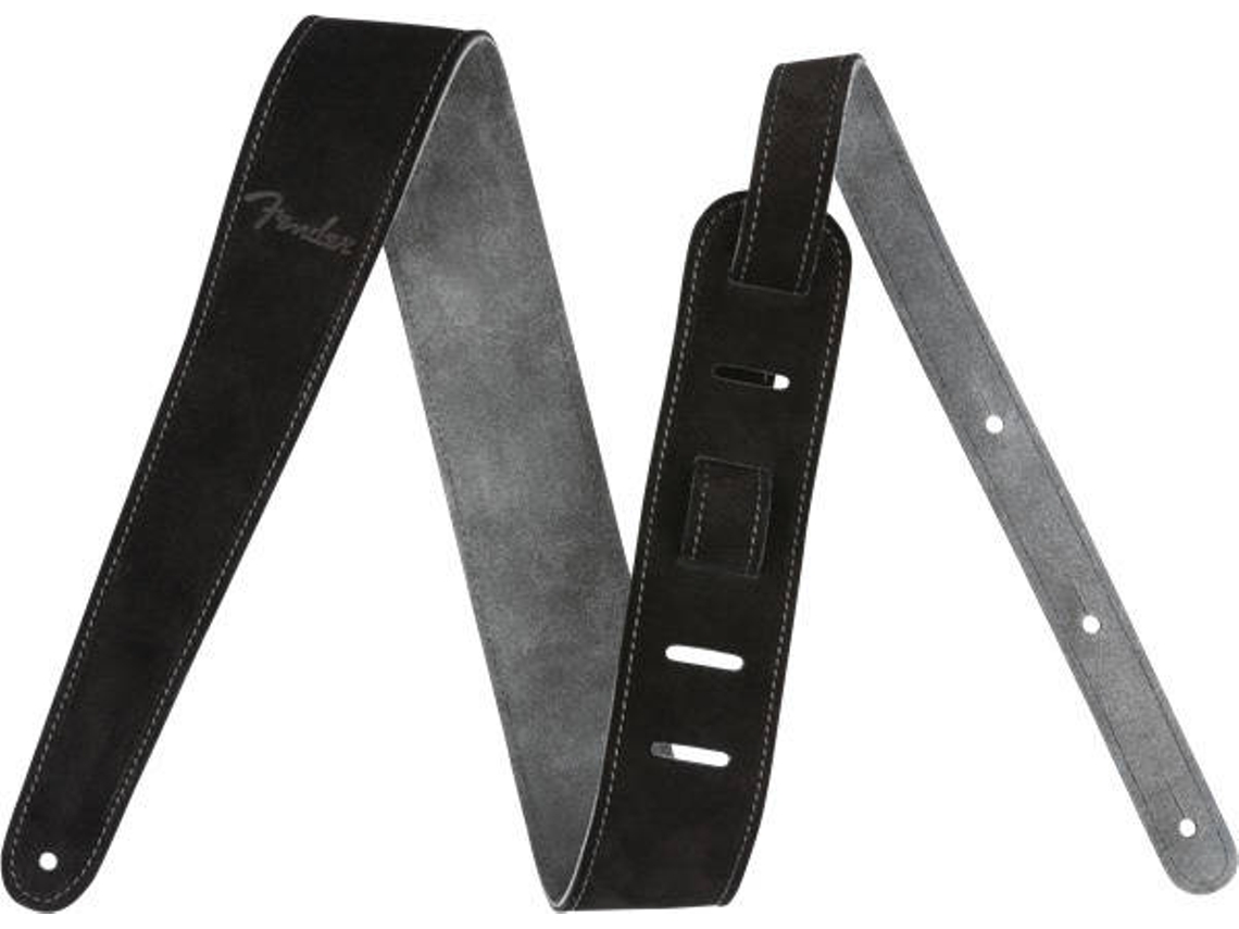 Correia para Guitarra FENDER Reversible Suede Preto/Cinzento