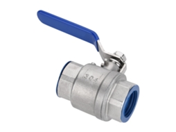 Válvula De Esfera Em Aço Inox 304 Duas Peças E Passagem Plena, Com Spindle Laxiscreed 3/4" Npt, 1000wog